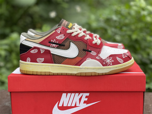 Nike dunk scrap_archeo brown _cashew fruit red goods number_ DB0500-200_ full code shipment 36--45-47ff7b19